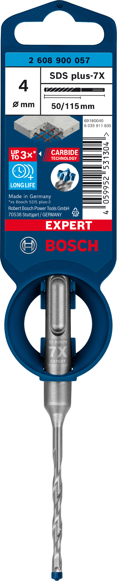HAMMARBORR PLUS-7X 4X115MM - Bosch