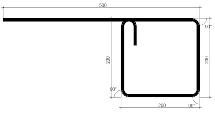 ARMERING KANTBYGEL K500C-T 120