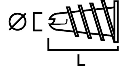GIPSANKARE JP39 KH30 SB MED SKRUV 4,5X30MM 4ST