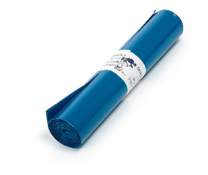 PLASTSÄCK 125L 0,09 BLÅ 10ST/RLE