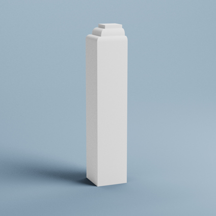 GOLVKLOSS TRYSIL INVÄNDIGT HÖRN VIT B28XT28XH127