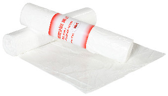 AVFALLSPÅSE PLAST LLDPE VIT 0,012MM 580X520MM 30L - 