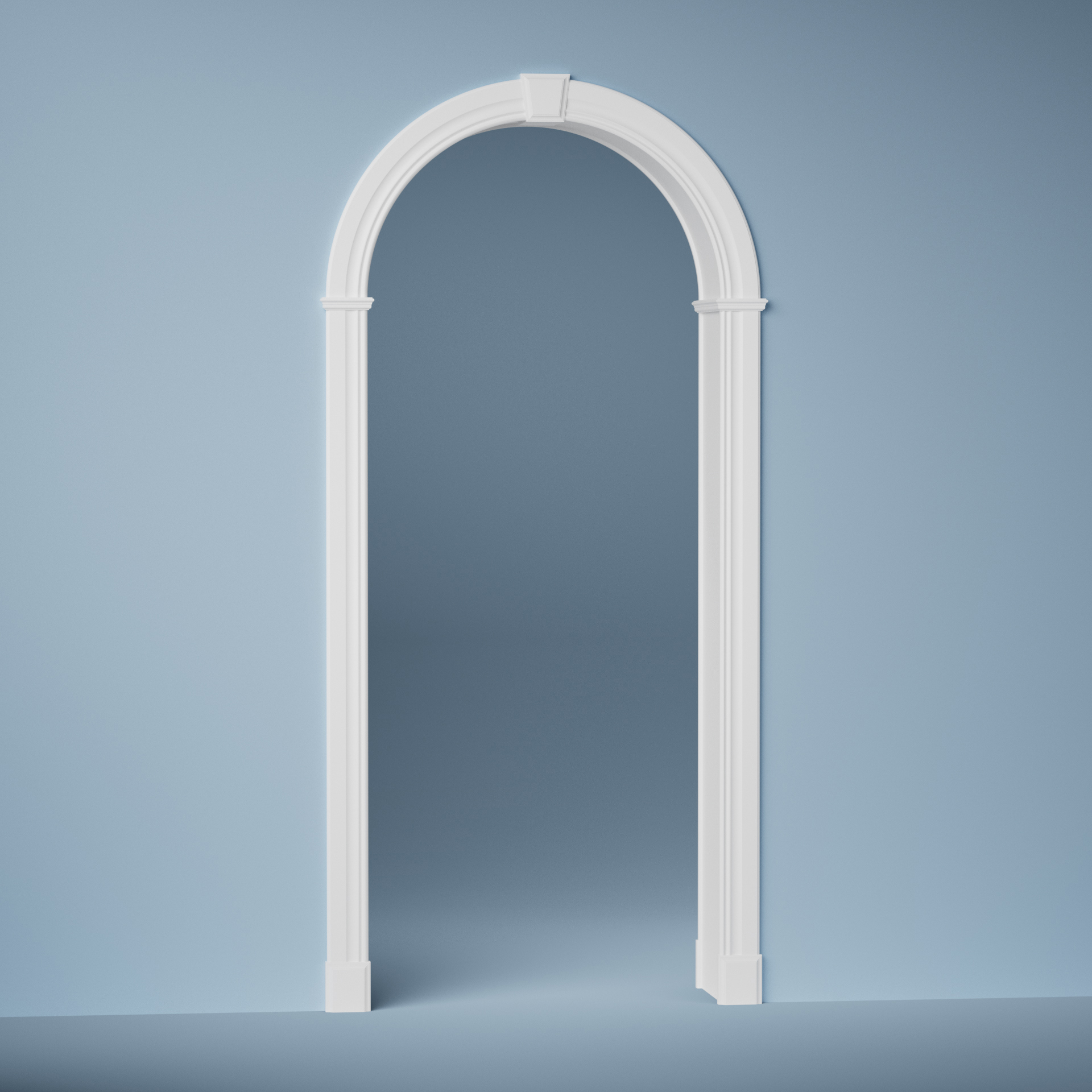 VALV ROMA 860 VITLACKAD MDF (NCS S0502Y GLANS 35) - 