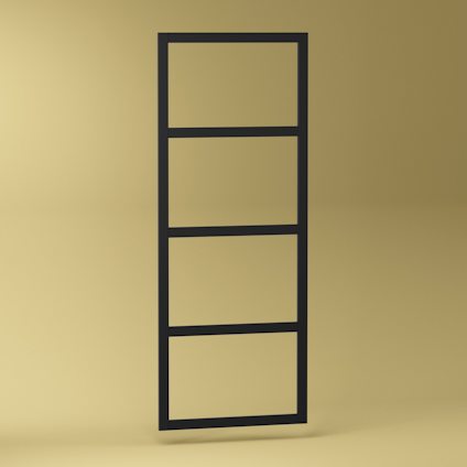 RAMVERK SHOJI SVARTFOLIERAD MDF 2350X930X25