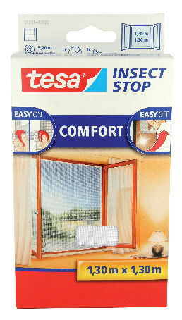 INSEKTSNÄT FÖNSTER COMFORT INÅTGÅENDE 1,3X1,3 M - Tesa