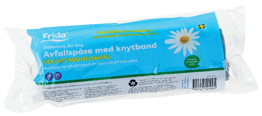 AVFALLSPÅSE M KNYTBAND 20-PACK 30L - Frida